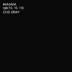 #0A0A0A - Cod Gray Color Image